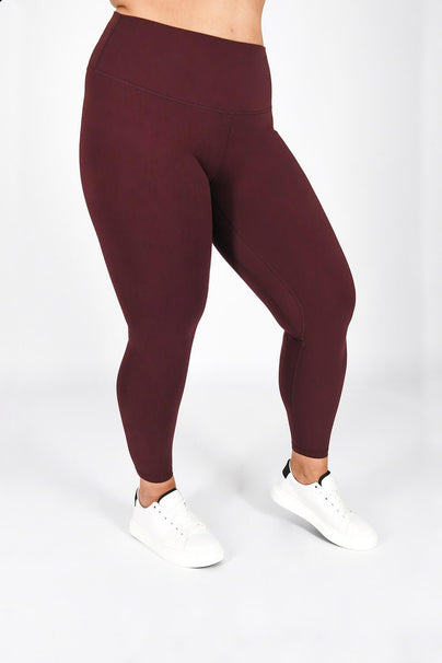 Legging 7/8e taille haute grande taille Revitalise - Winter Berry