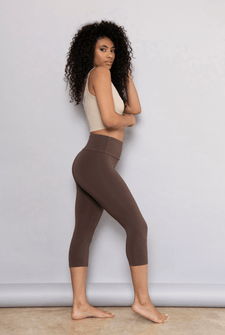 Legging léger court - Espresso Marron