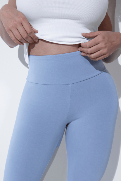 Legging léger taille haute Everyday - Powder Bleu