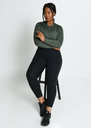 Legging de sport 7/8e grande taille Energise - Midnight Noir
