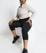 Legging de sport court grande taille Energise - Midnight Noir