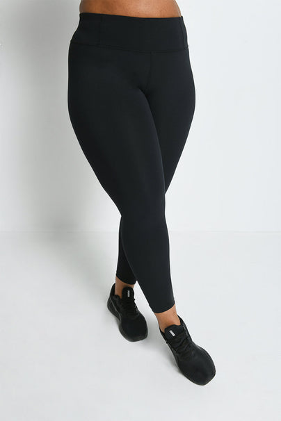 Legging de sport taille haute grande taille Focus - Midnight Noir