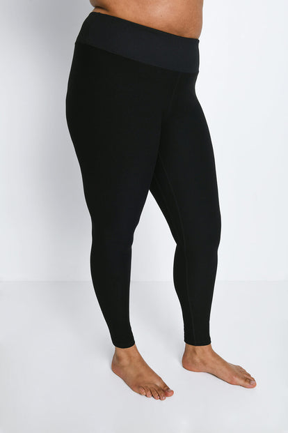 Legging taille haute ultradoux grande taille Ultimate - Noir