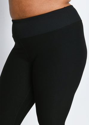 Legging taille haute ultradoux grande taille Ultimate - Noir