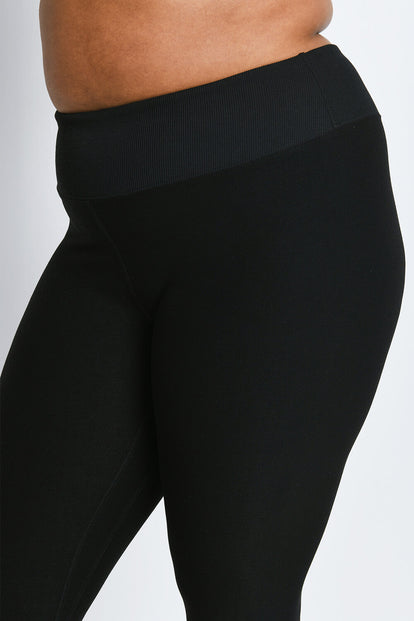 Legging taille haute ultradoux grande taille Ultimate - Noir