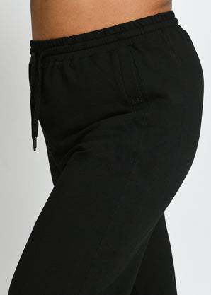 Pantalon de jogging Lounge-Luxe grande taille - Noir