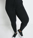 Pantalon de jogging taille haute grande taille Recharge - Noir