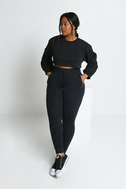 Pantalon de jogging taille haute Recharge - Midnight Noir