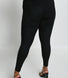 Legging effet daim grande taille - Noir