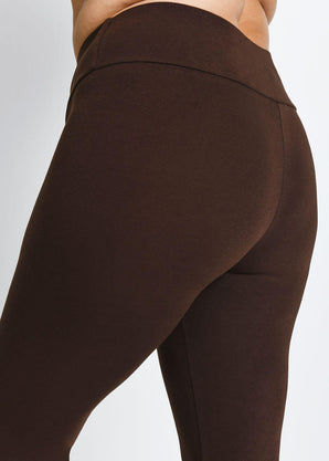 Legging taille haute grande taille Everyday - Chocolat