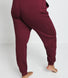 Pantalon de jogging Lounge-Luxe grande taille - Dark Cherry