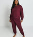 Sweat Lounge-Luxe grande taille - Dark Cherry