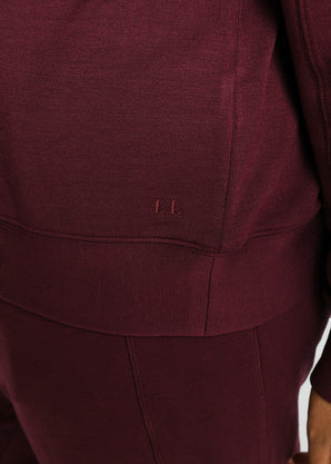 Sweat Lounge-Luxe grande taille - Dark Cherry