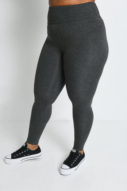 Legging léger taille haute grande taille Everyday - Dark Gris Marl