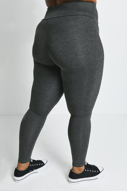 Legging léger taille haute grande taille Everyday - Dark Gris Marl