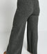 Pantalon lounge évasé maille tricot - Gris