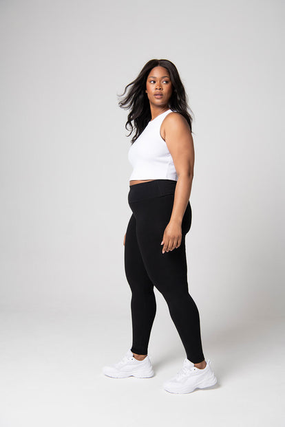 Legging taille haute grande taille Everyday - Noir