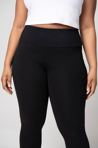 Legging taille haute grande taille Everyday - Noir