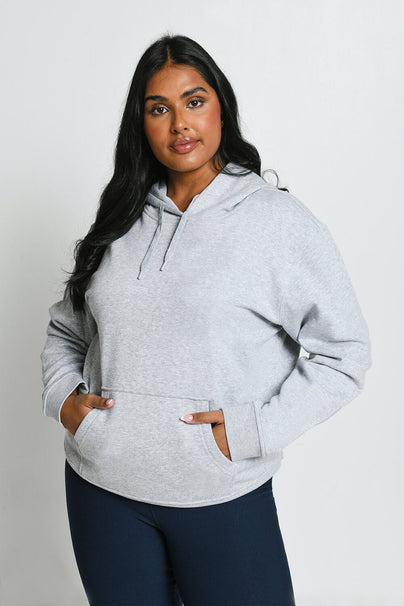 Sweat à capuche grande taille Everyday - Light Gris Marl