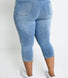 Jegging court grande taille - Light Bleu