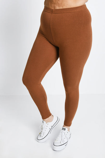 Legging grande taille Everyday - Mocha Marron