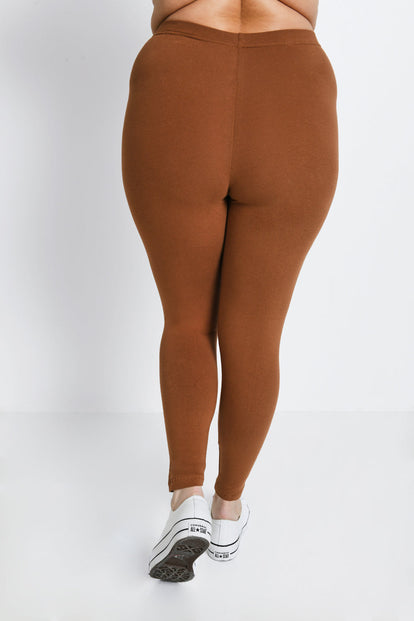 Legging grande taille Everyday - Mocha Marron