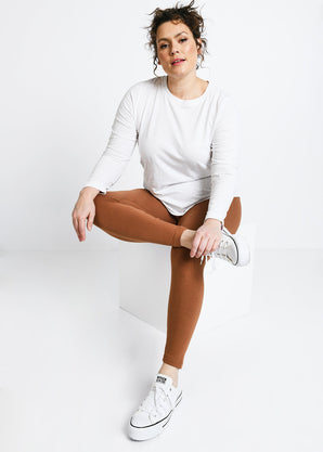Legging grande taille Everyday - Mocha Marron