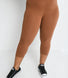Legging court grande taille Everyday - Mocha Marron