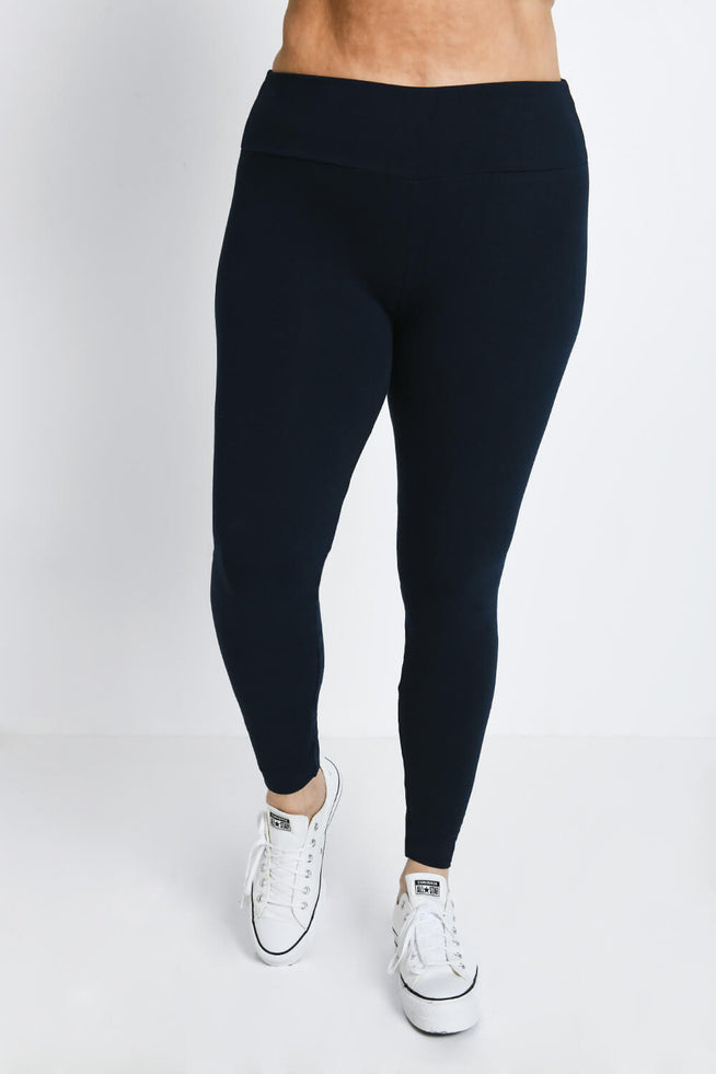 Legging taille haute grande taille Everyday - Bleu Marine