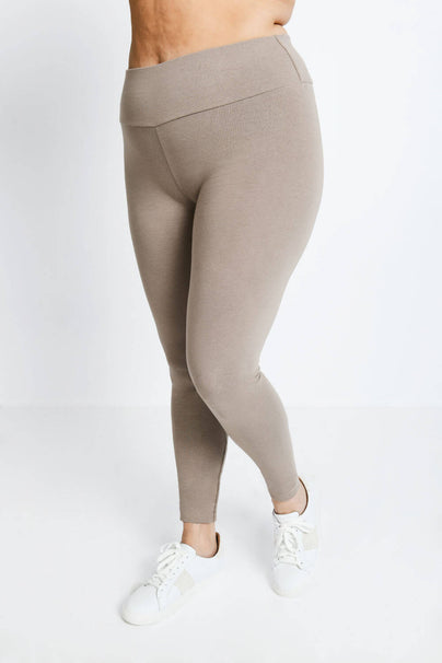 Legging taille haute grande taille Everyday - Oatmeal Avione