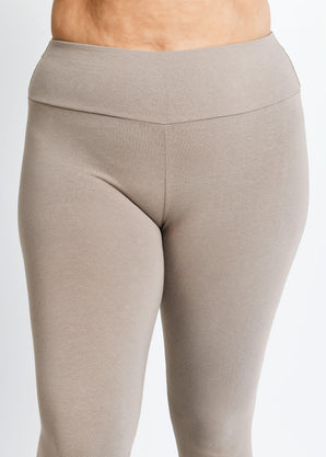 Legging taille haute grande taille Everyday - Oatmeal Avione