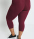 Legging court grande taille Everyday - Burgunder