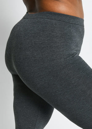 Legging court grande taille Everyday - Dark Gris Marl