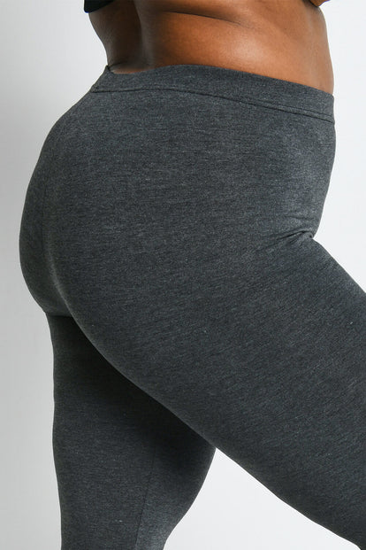 Legging court grande taille Everyday - Dark Gris Marl