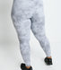 Legging taille haute grande taille Revitalise - Sky Gris Tie Dye