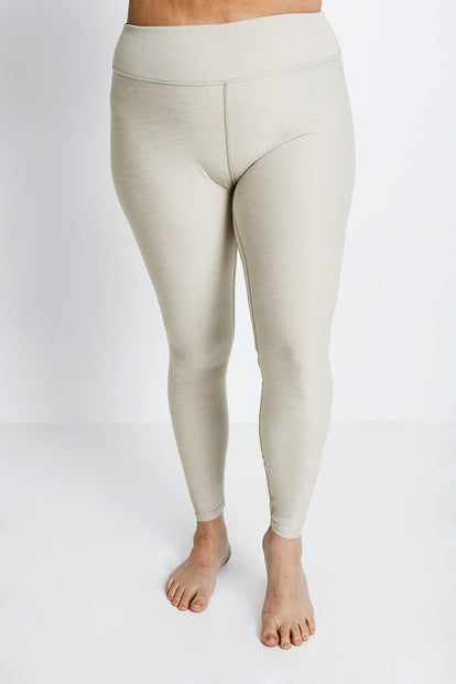 Legging taille haute ultradoux grande taille Ultimate - Vanilla Marl