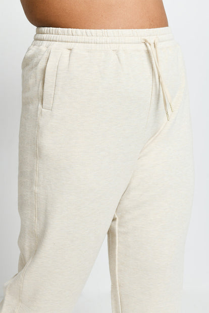 Pantalon de jogging Lounge-Luxe grande taille - Vanilla Marl