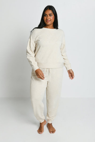 Sweat Lounge-Luxe grande taille - Vanilla Marl