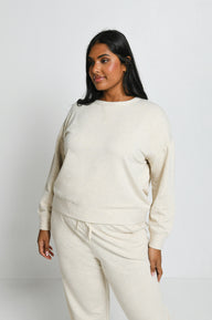 Sweat Lounge-Luxe grande taille - Vanilla Marl