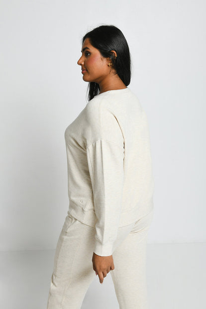 Sweat Lounge-Luxe grande taille - Vanilla Marl