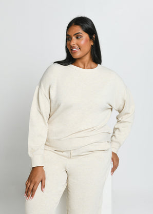 Sweat Lounge-Luxe grande taille - Vanilla Marl