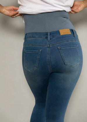 Jegging de grossesse 7/8e - Mid Bleu