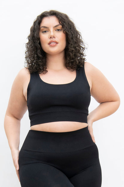 Brassière sans couture grande taille Ultimate - Noir