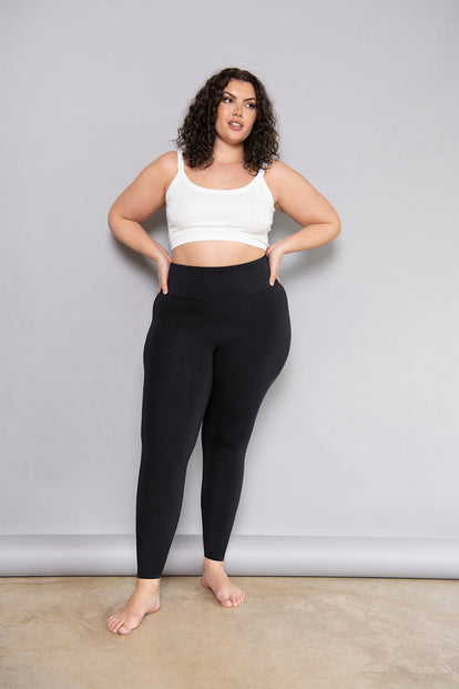 Legging léger taille haute grande taille Everyday - Noir