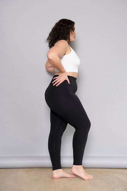 Legging léger taille haute grande taille Everyday - Noir