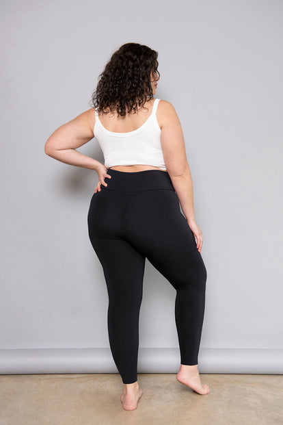 Legging léger taille haute grande taille Everyday - Noir