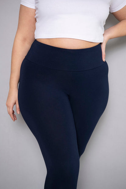 Legging léger taille haute grande taille Everyday - Marine