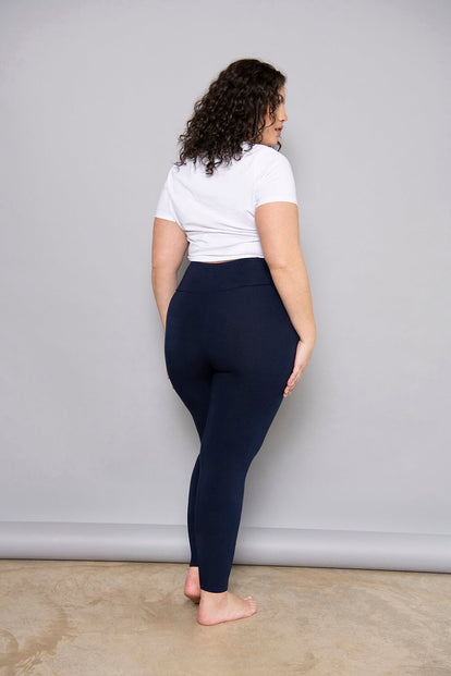 Legging léger taille haute grande taille Everyday - Marine