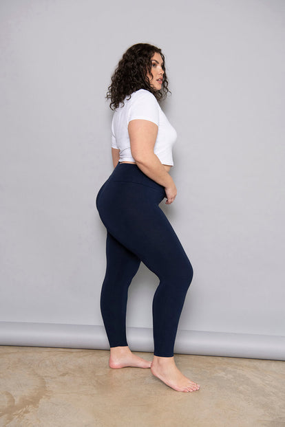 Legging léger taille haute grande taille Everyday - Marine