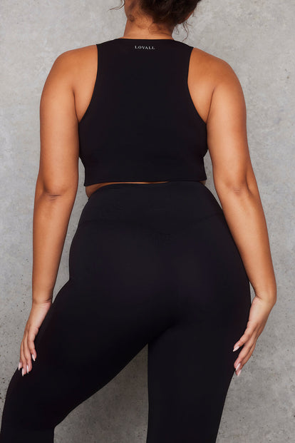 Legging flare grande taille Empower - Noir